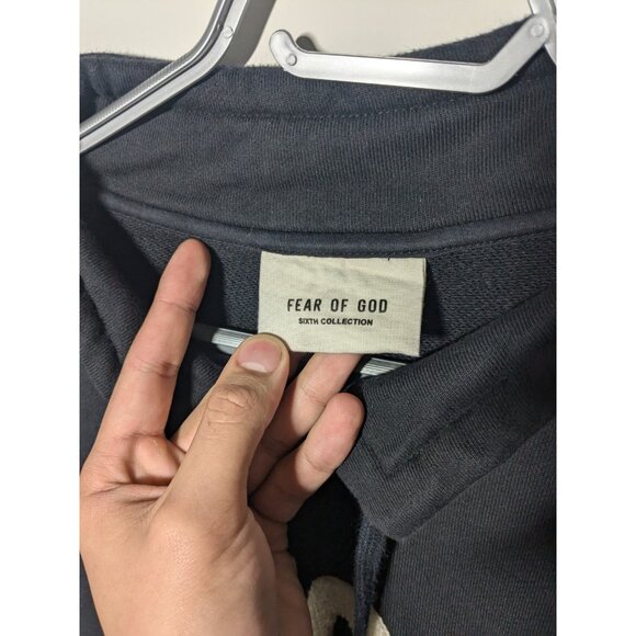 Fear of god sixth collection FG mockneck sweatshirt Size medium Good Condition - Picture 2 of 7